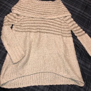 Cold shoulder sweater